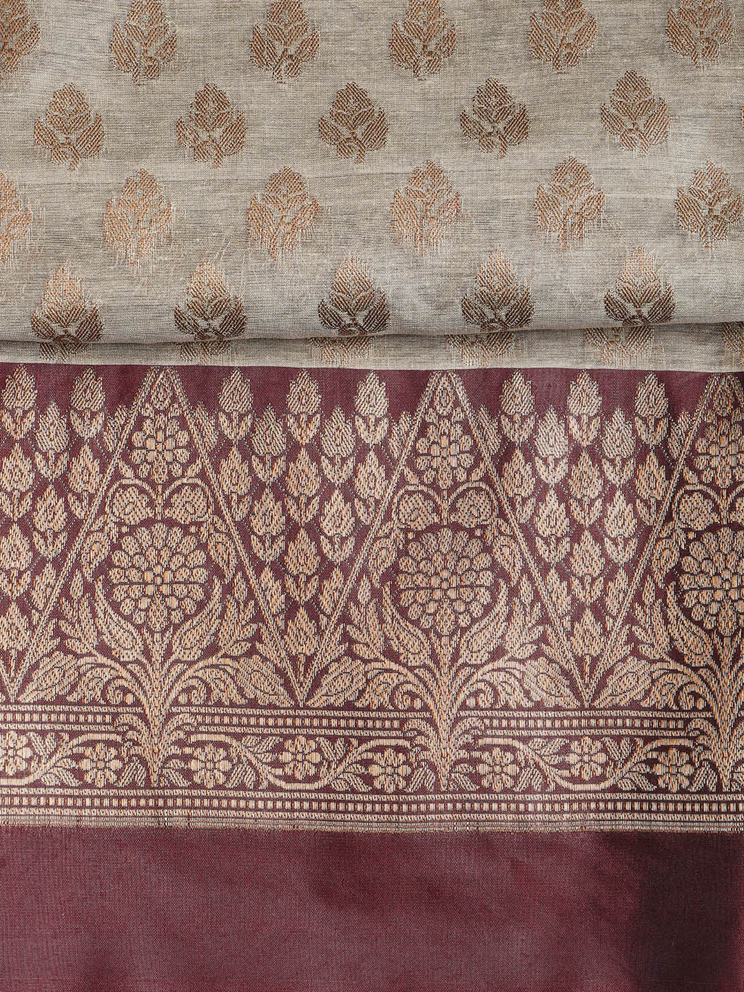 Woven Chanderi Unstitched Suit With Dupatta