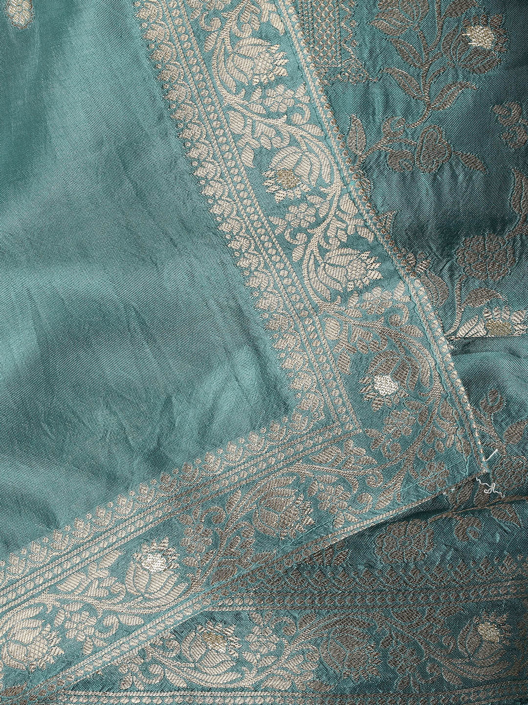 Embroidered Chanderi Unstitched Suit Piece With Dupatta