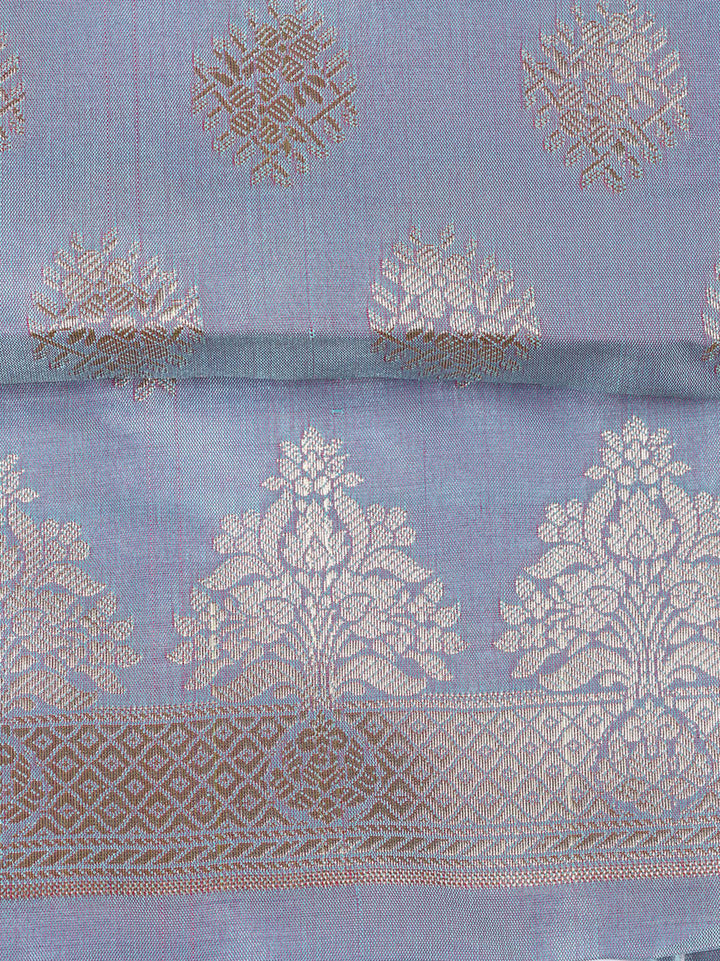 Woven Chanderi Unstitched Suit Piece With Dupatta