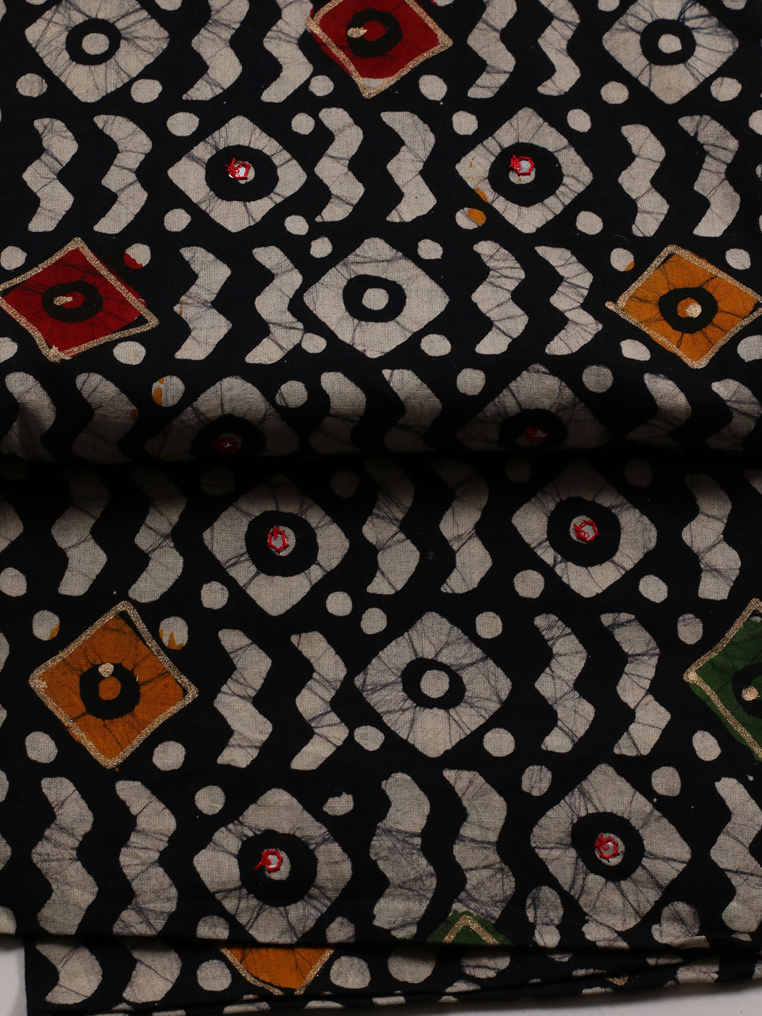 Printed Cotton Blend Unstitched Suit With Dupatta