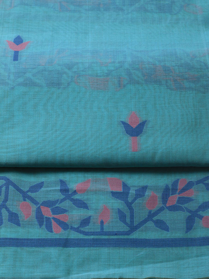 Jamdani Chanderi Unstitched Suit Piece With Dupatta