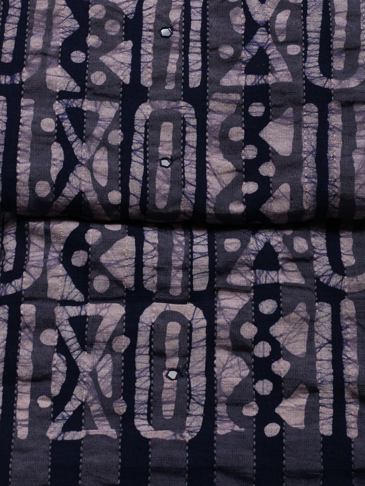 Printed Cotton Blend Unstitched Suit With Dupatta