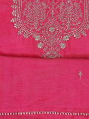 Woven Chanderi Unstitched Suit Piece With Dupatta