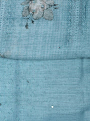 Floral Printed Linen Unstitched Suit With Dupatta