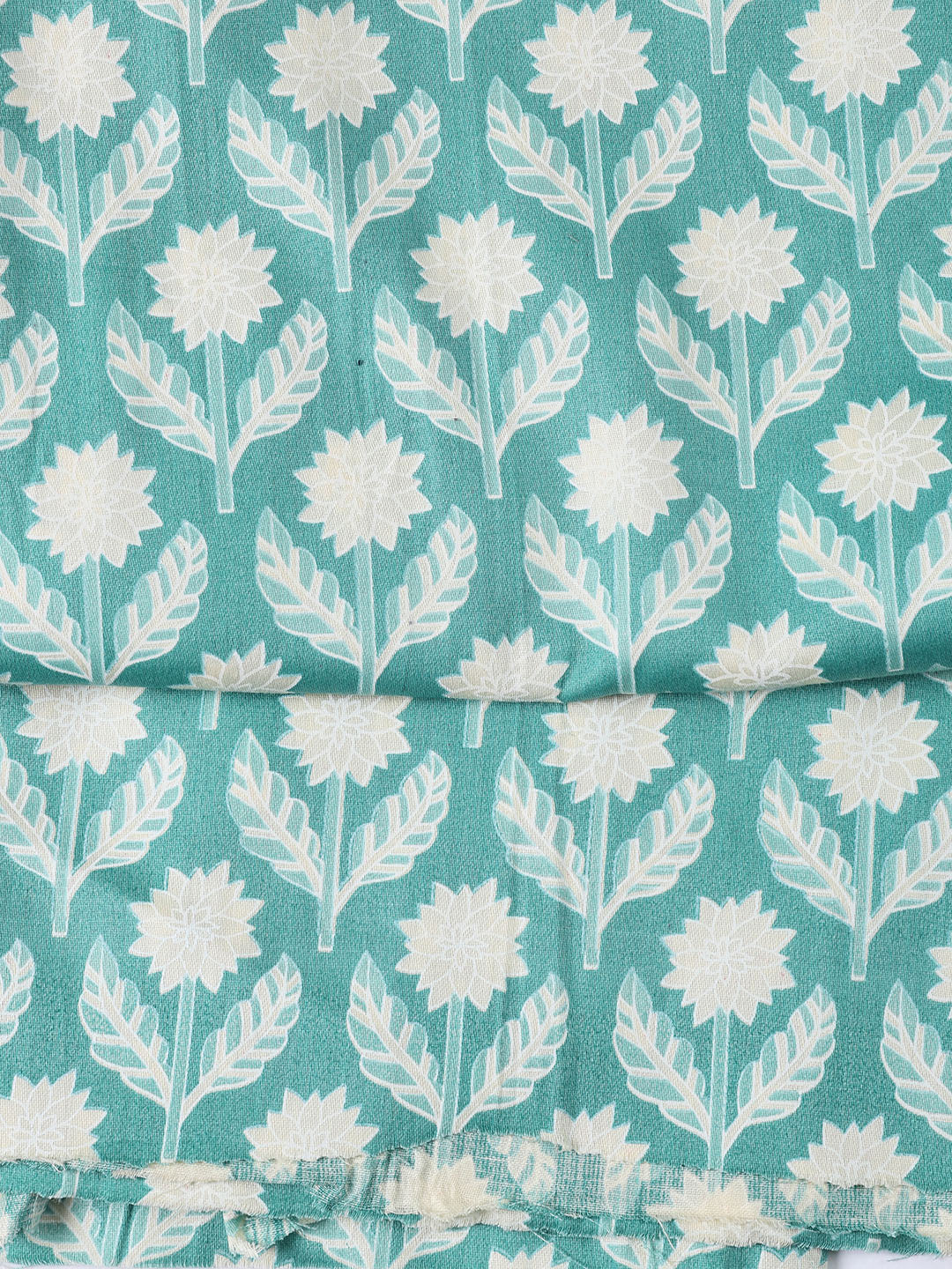 Printed Cotton Blend Unstitched Suit With Dupatta