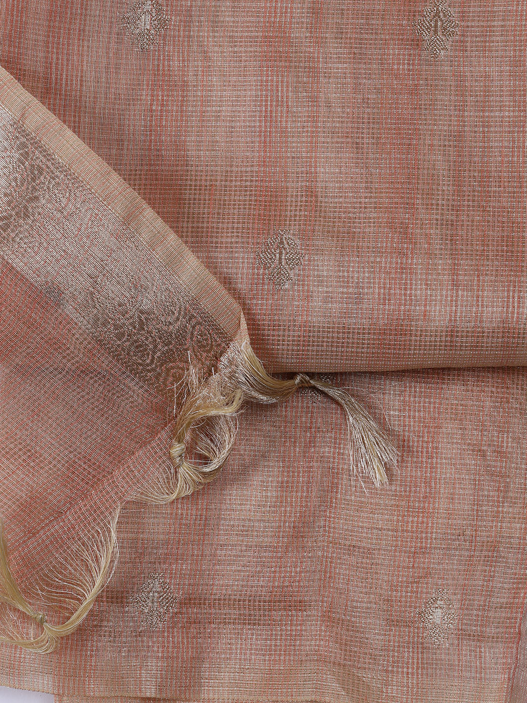 Woven Tissue Unstitched Suit With Dupatta