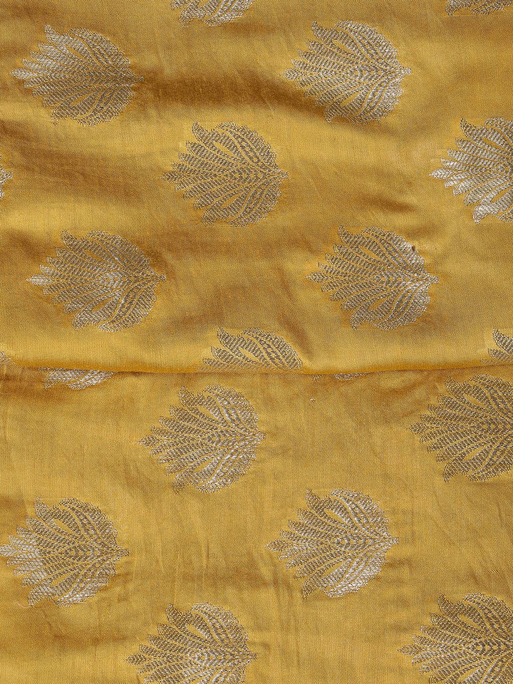 Woven Chanderi Unstitched Suit With Dupatta