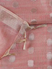 Woven Tissue Unstitched Suit With Dupatta