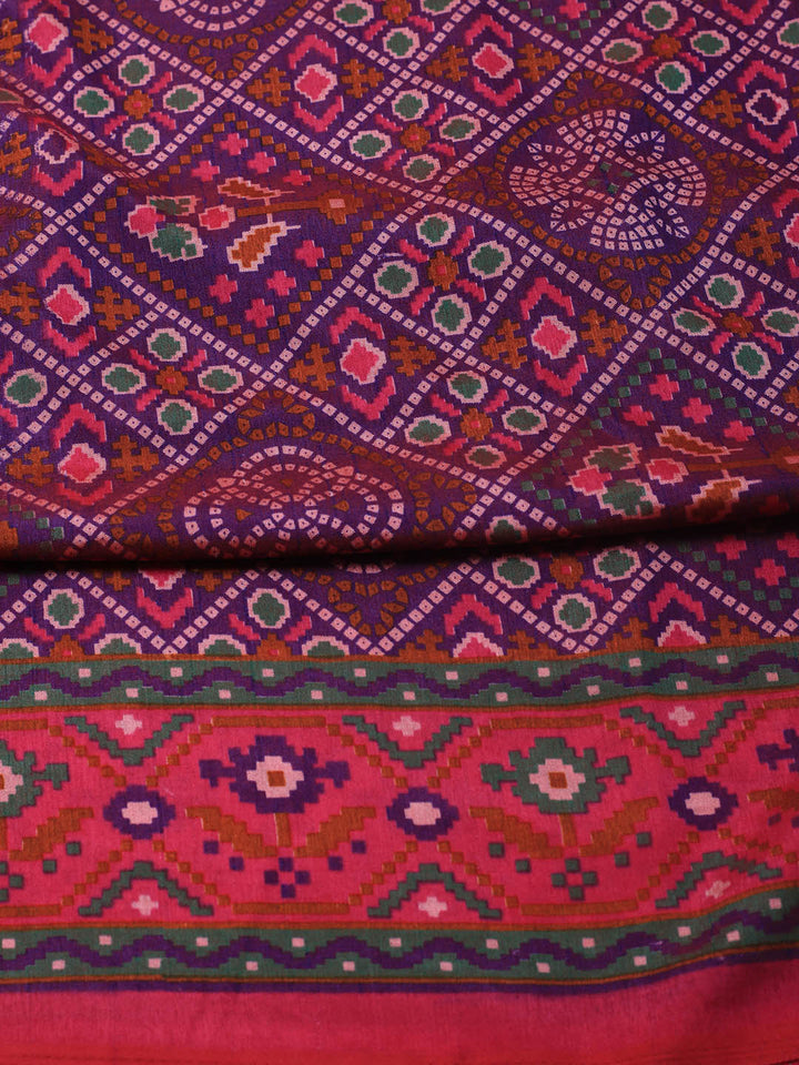 Art Silk Unstitched Suit Piece With Dupatta