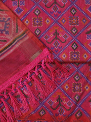 Printed Chanderi Unstitched Suit With Dupatta