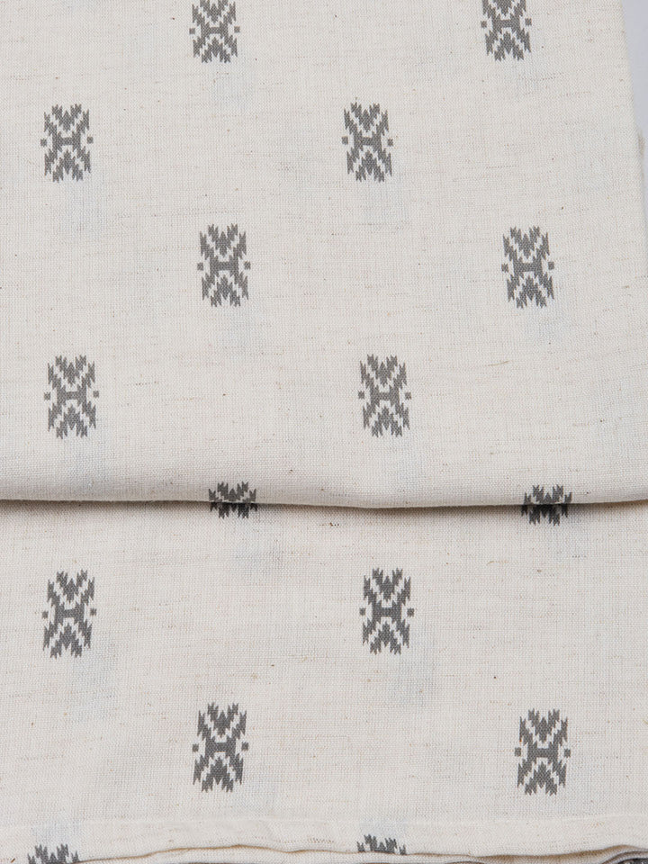 Printed Cotton Blend Unstitched Suit Piece With Dupatta
