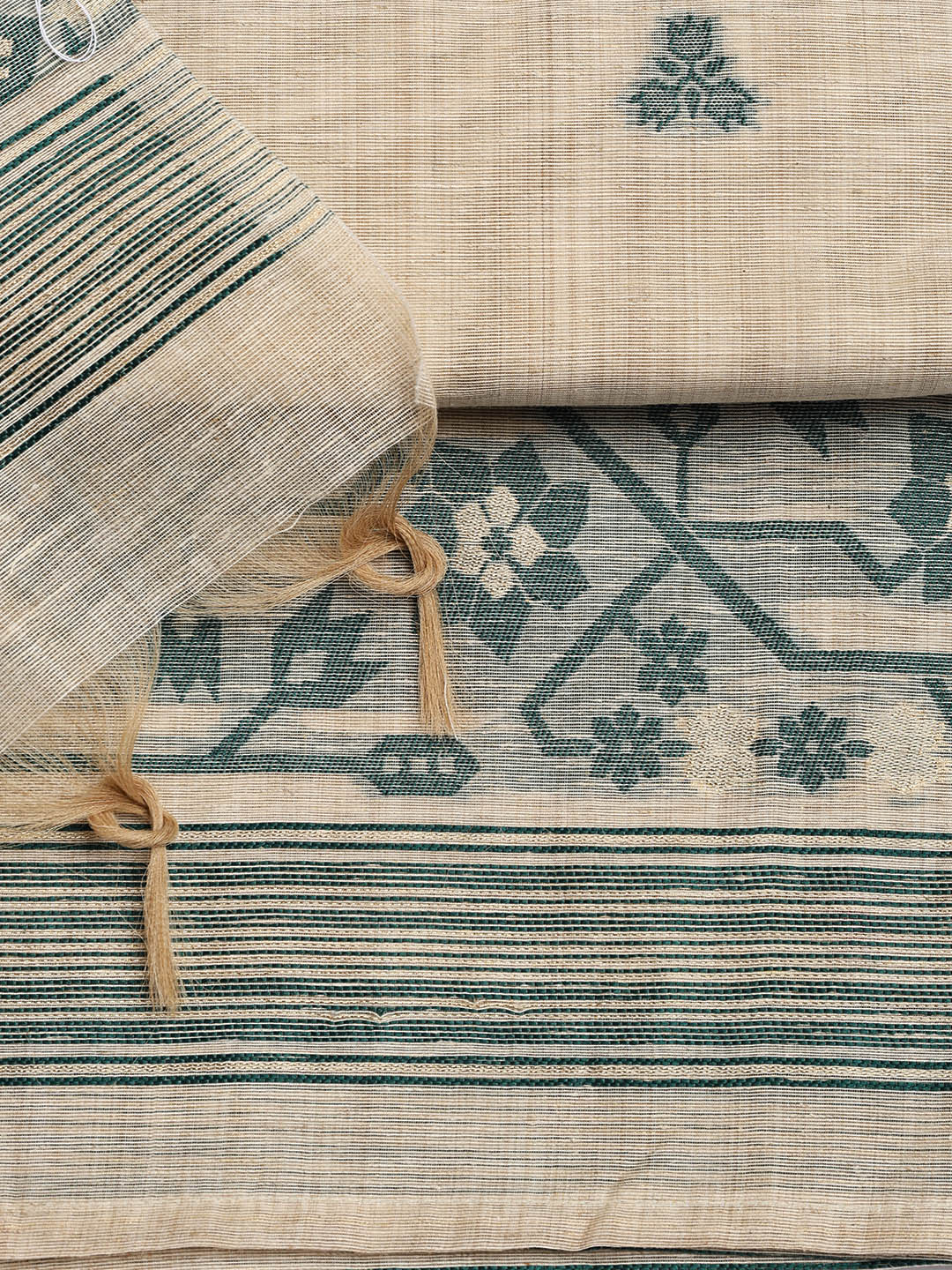 Embroidered Cotton Blend Unstitched Suit Piece With Dupatta