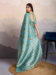 Zari Jaal Woven Art Silk Saree