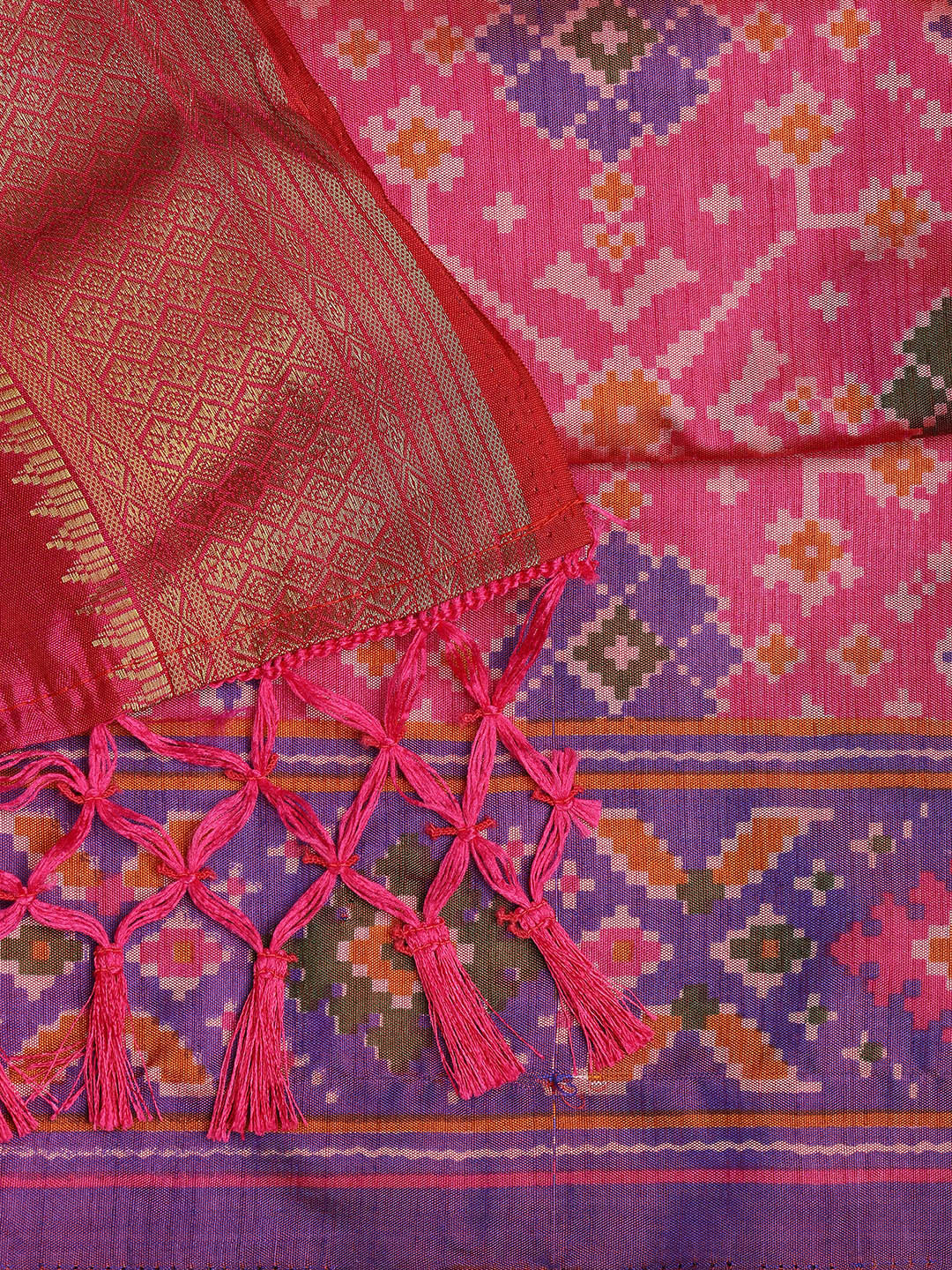 Art Silk Unstitched Suit Piece With Dupatta