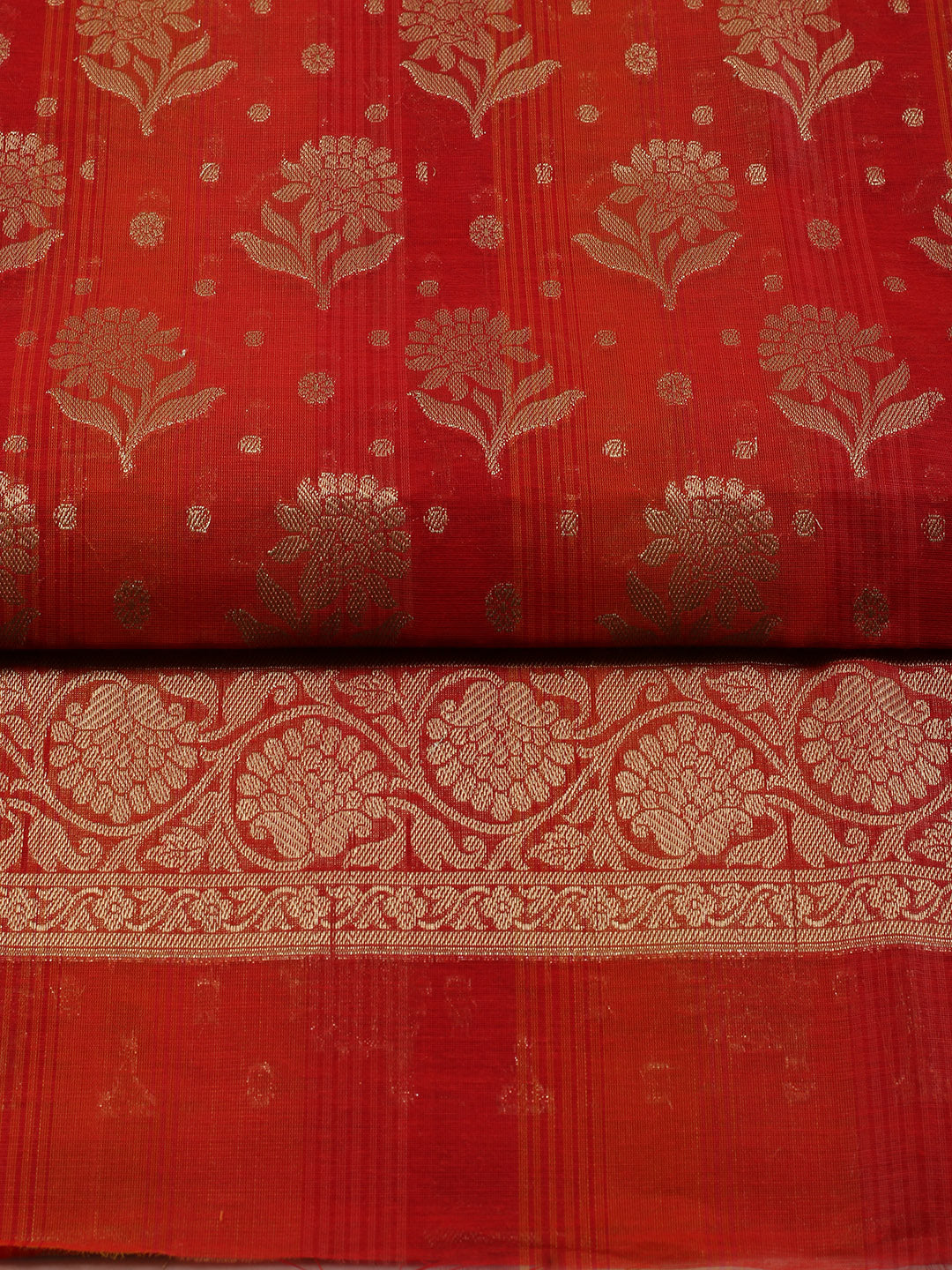 Woven Chanderi Unstitched Suit With Dupatta