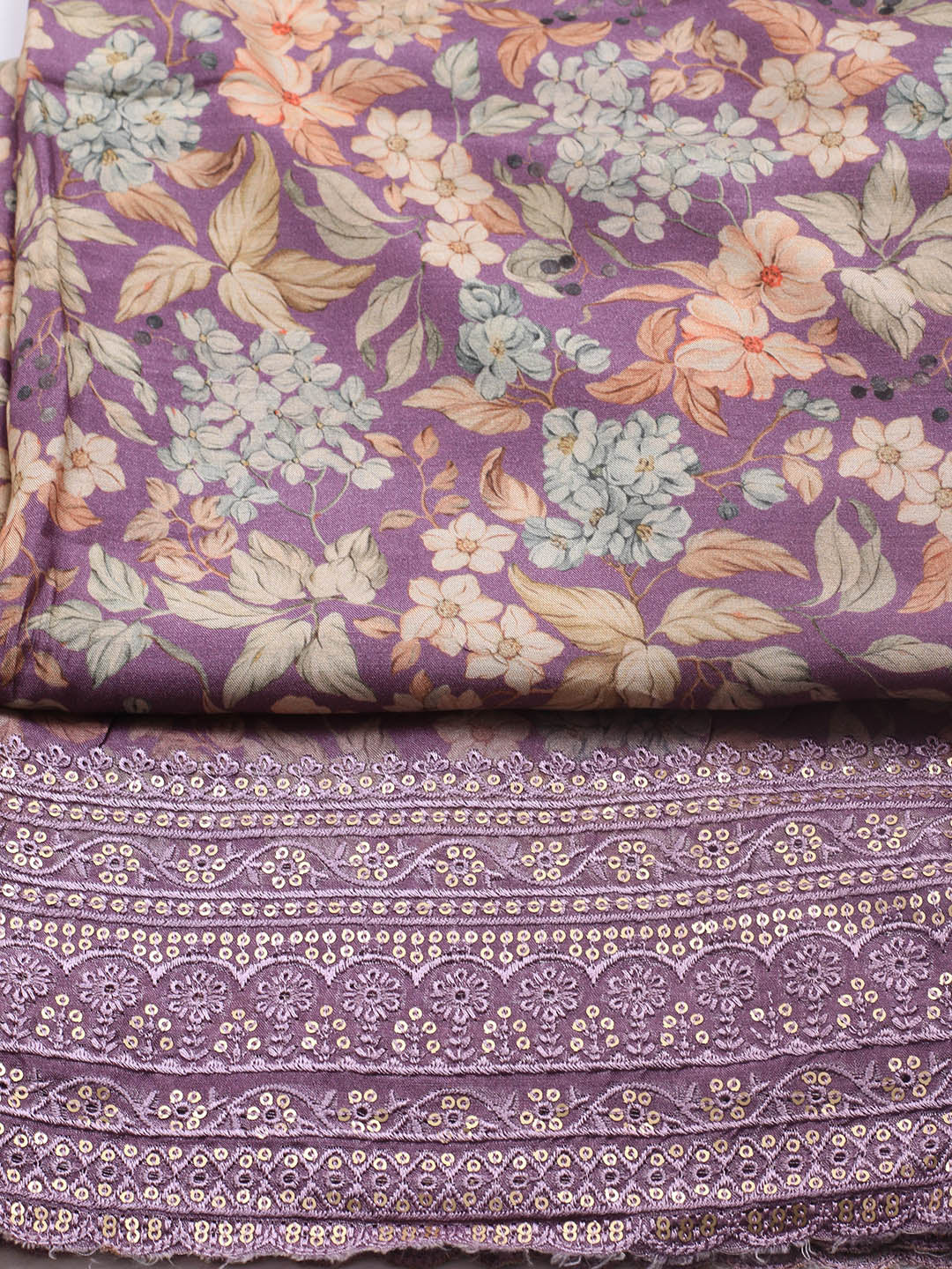 Printed Muslin Unstitched Suit With Dupatta