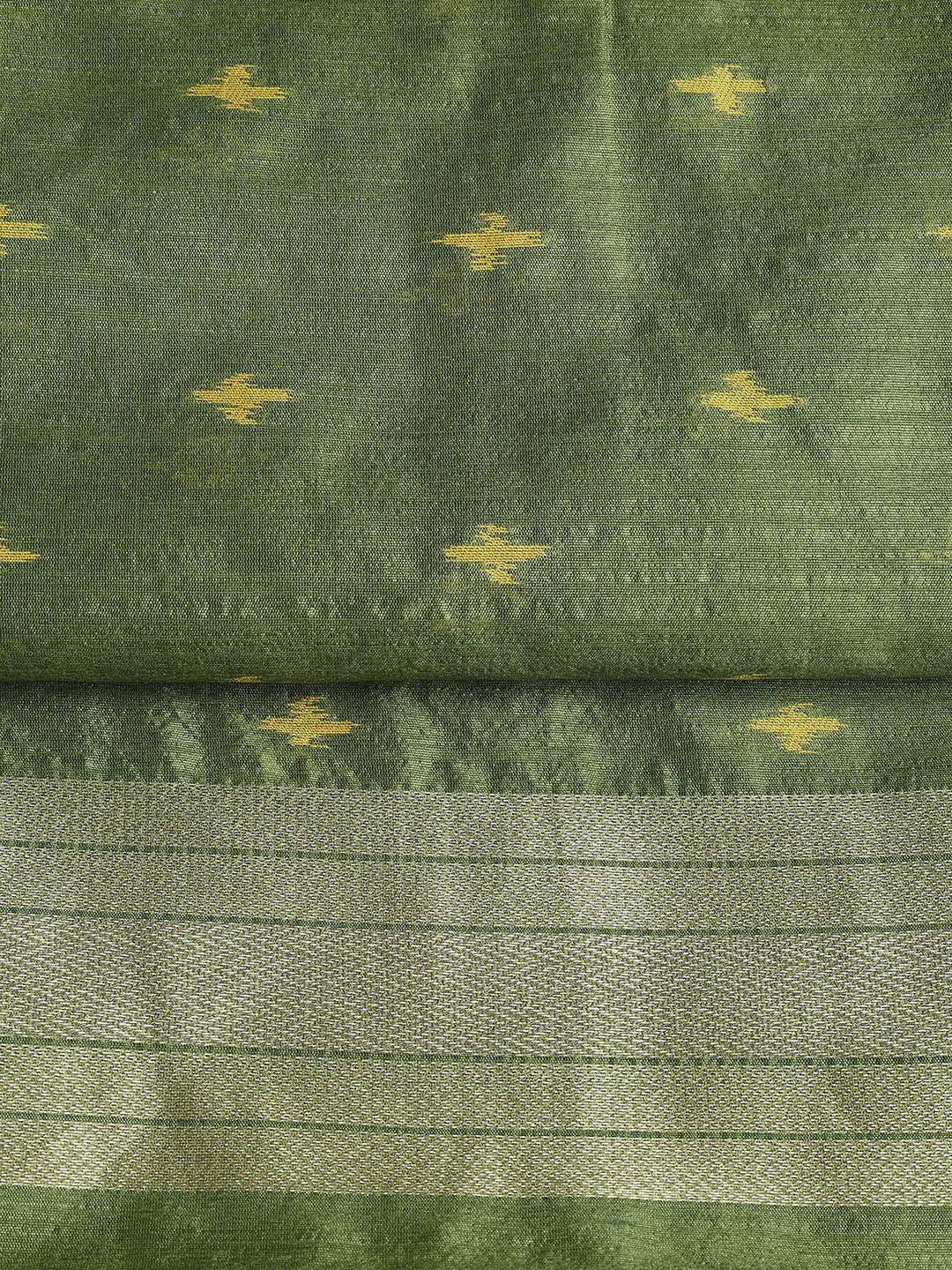 Woven Chanderi Unstitched Suit Piece With Dupatta