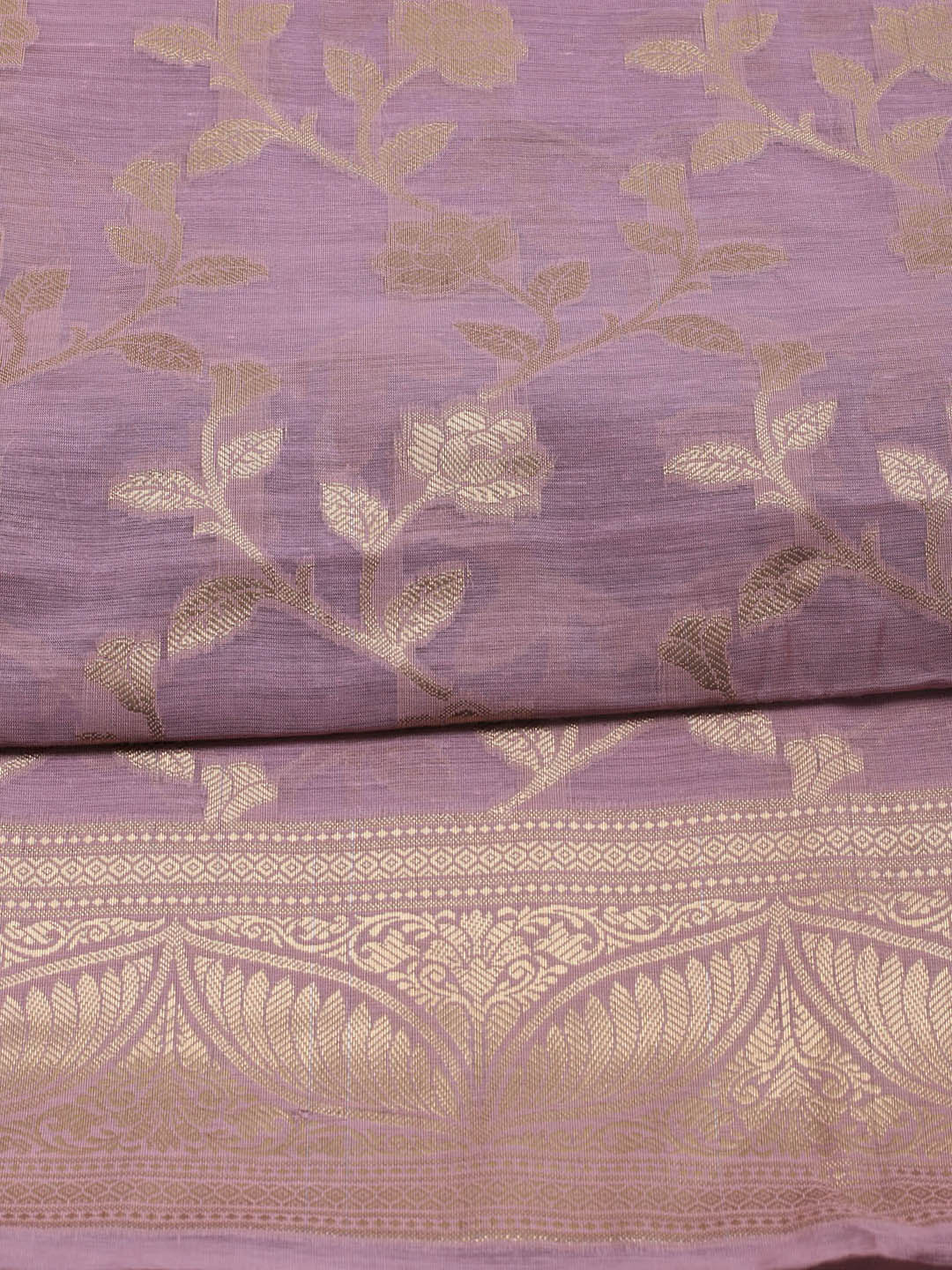 Woven Chanderi Unstitched Suit With Dupatta