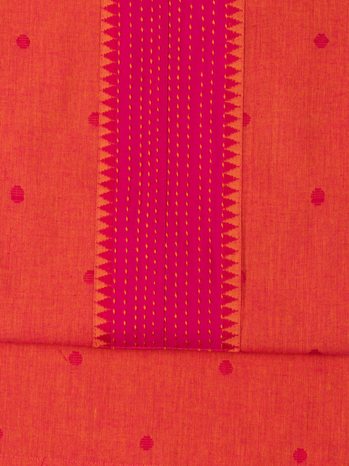 Plain Cotton Blend Unstitched Suit Piece With Dupatta