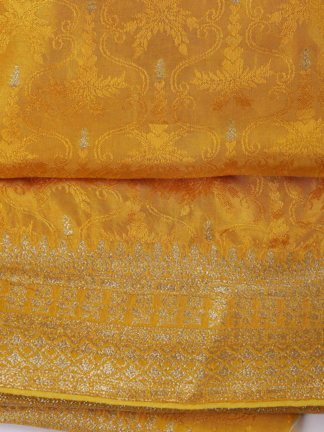 Embroidery Chanderi Unstitched Suit With Dupatta