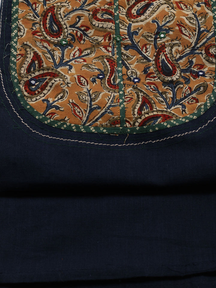 Printed Cotton Blend Unstitched Suit Piece With Dupatta