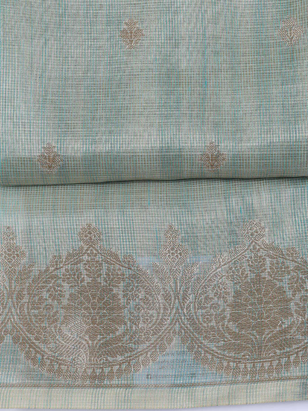 Woven Tissue Unstitched Suit With Dupatta