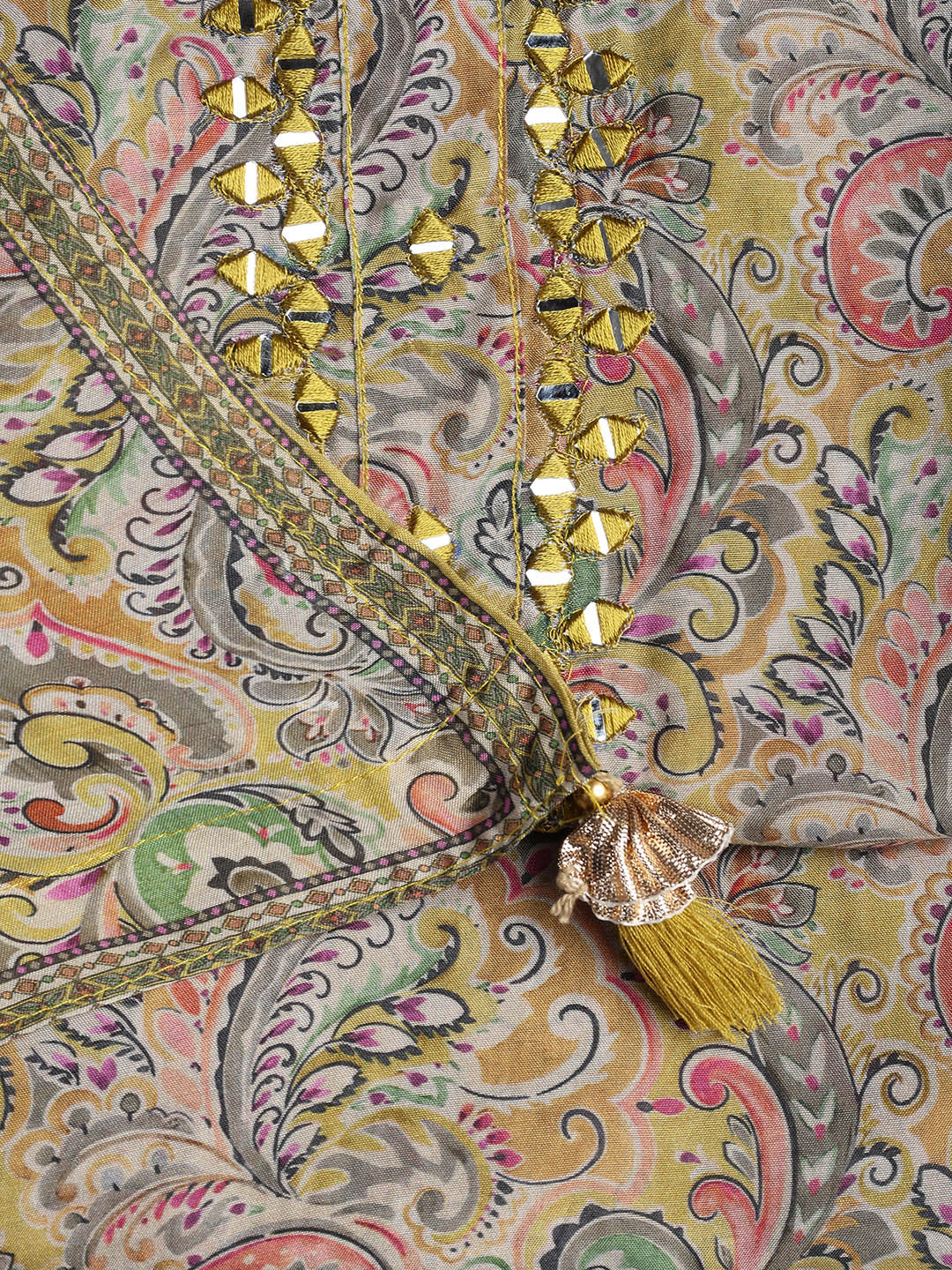 Printed Muslin Unstitched Suit Piece With Dupatta