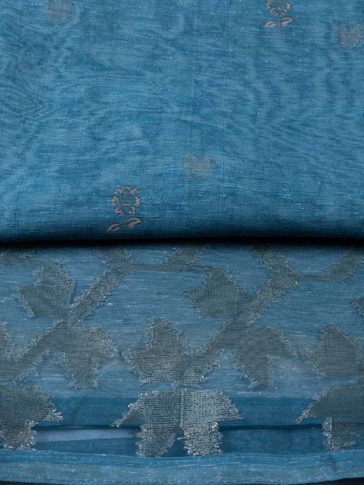 Woven Tissue Unstitched Suit With Dupatta