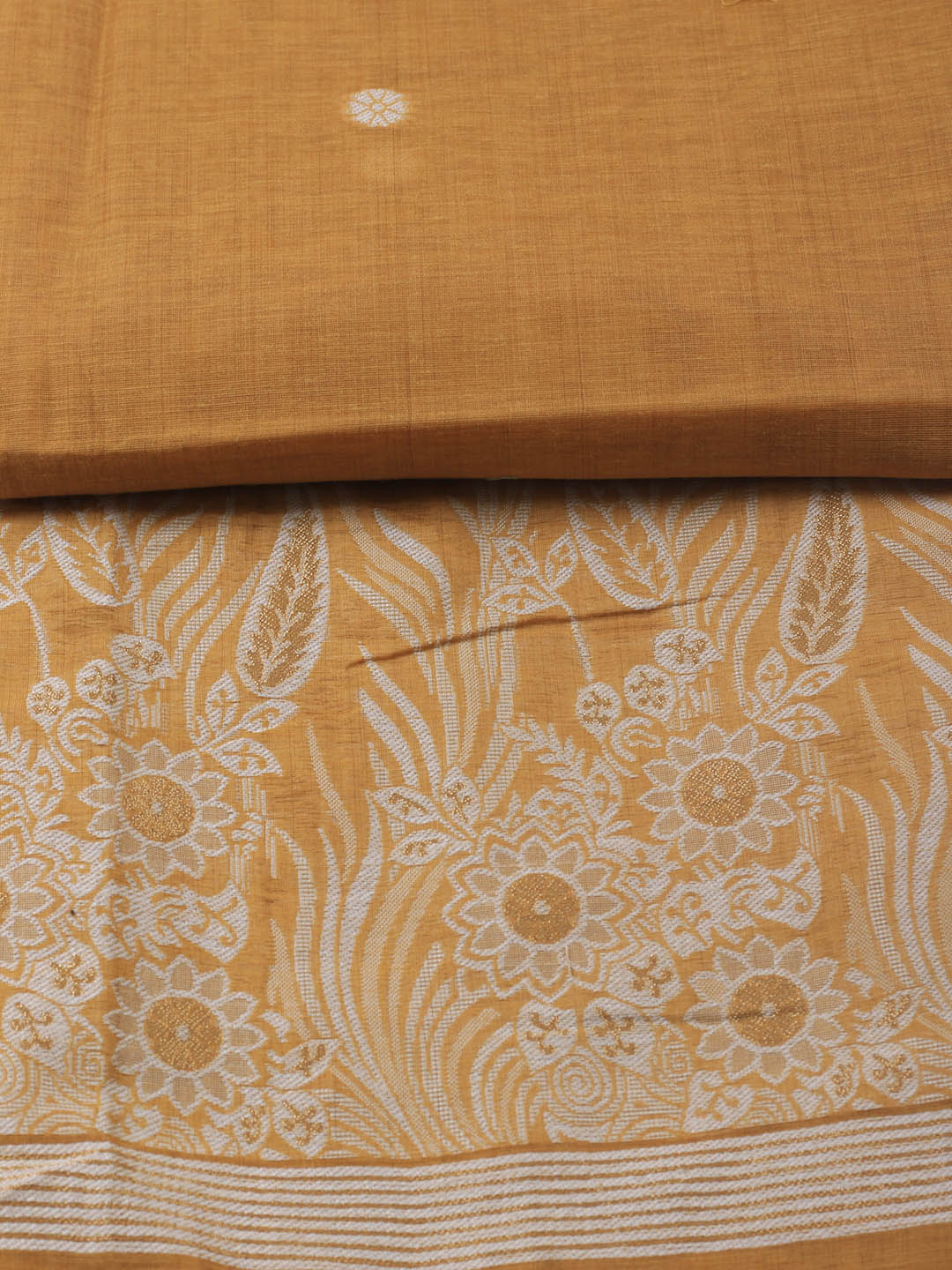 Neck Embroidered Chanderi Unstitched Suit With Dupatta