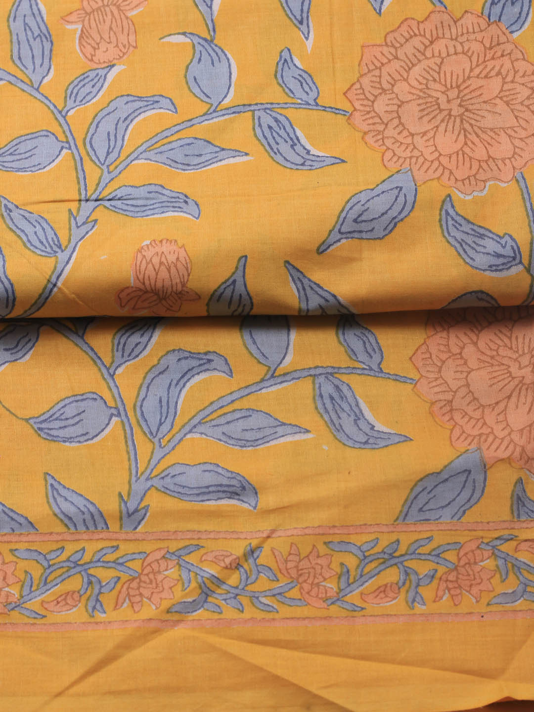 Printed Cotton Blend Unstitched Suit Piece With Dupatta