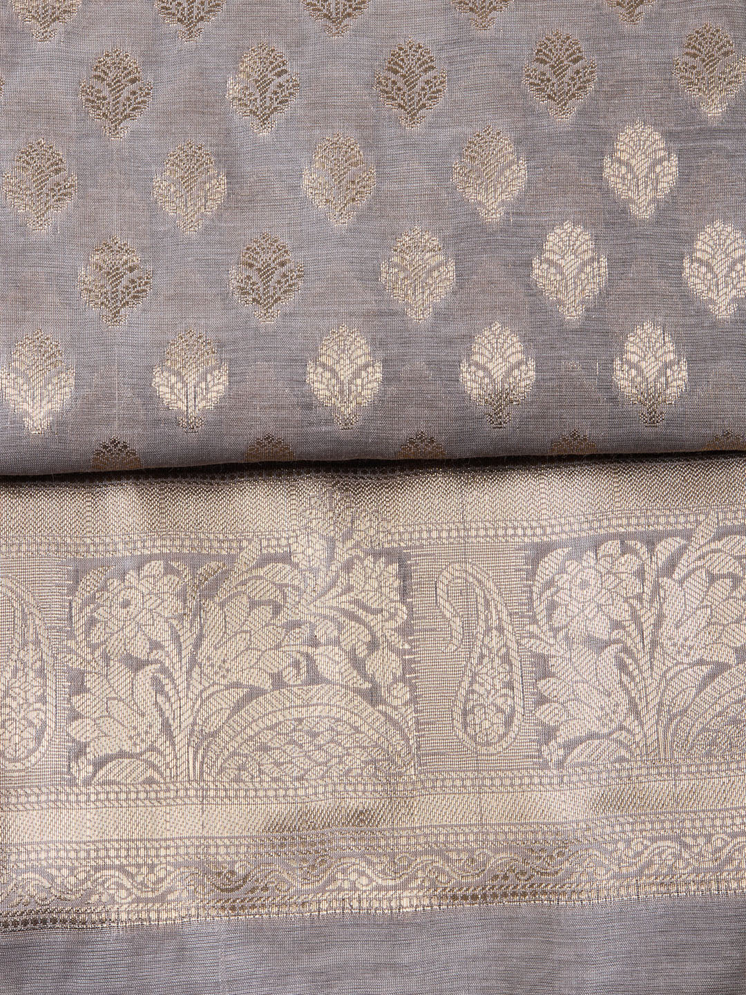 Woven Chanderi Unstitched Suit With Dupatta