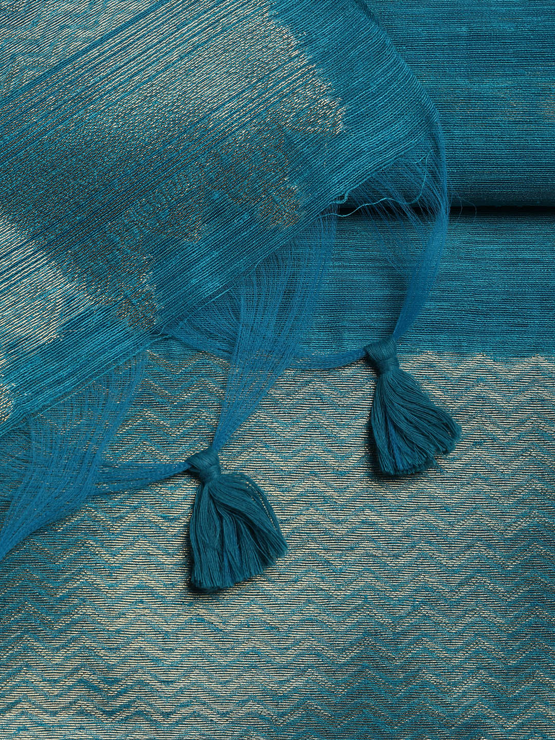 Woven Chanderi Unstitched Suit Piece With Dupatta