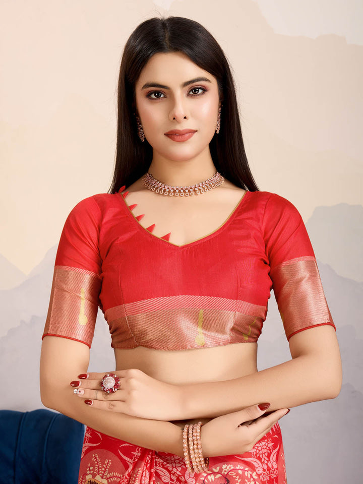 Printed Art Silk Saree