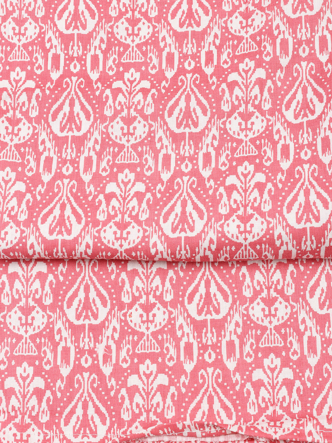 Printed Cotton Blend Unstitched Suit With Dupatta