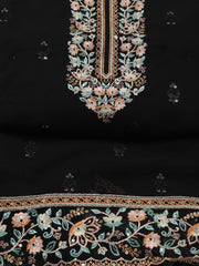 Stone Embroidery Georgette Unstitched Suit Piece With Dupatta