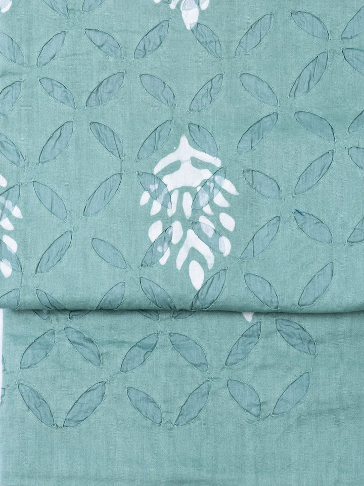 Printed Chanderi Unstitched Suit Piece With Dupatta