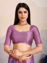 Zari Jaal Woven Art Silk Saree