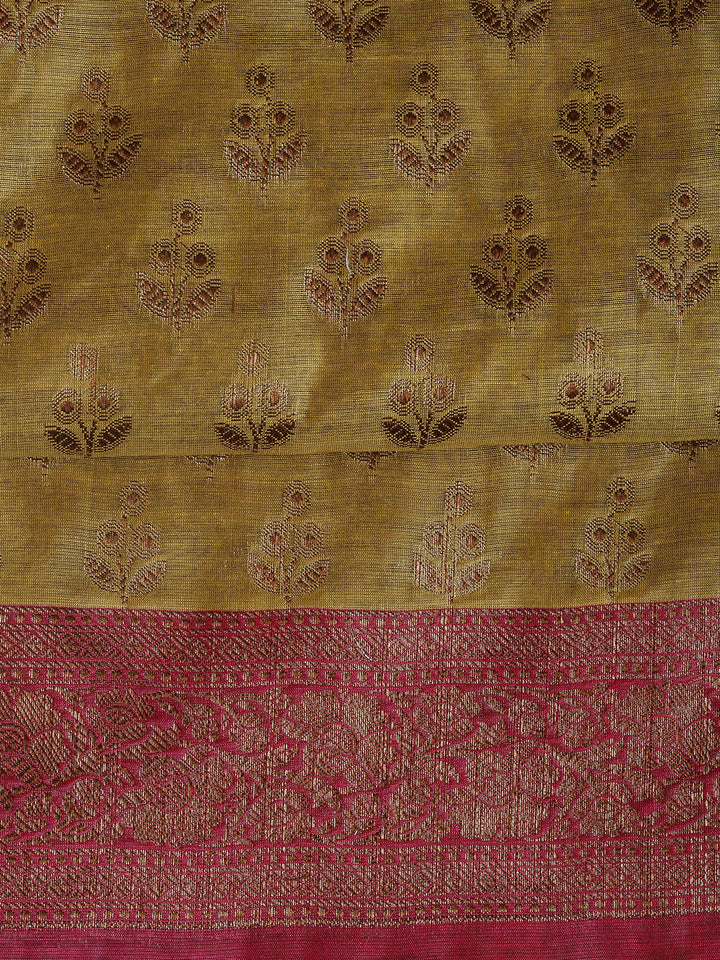 Banarasi Chanderi Unstitched Suit With Dupatta