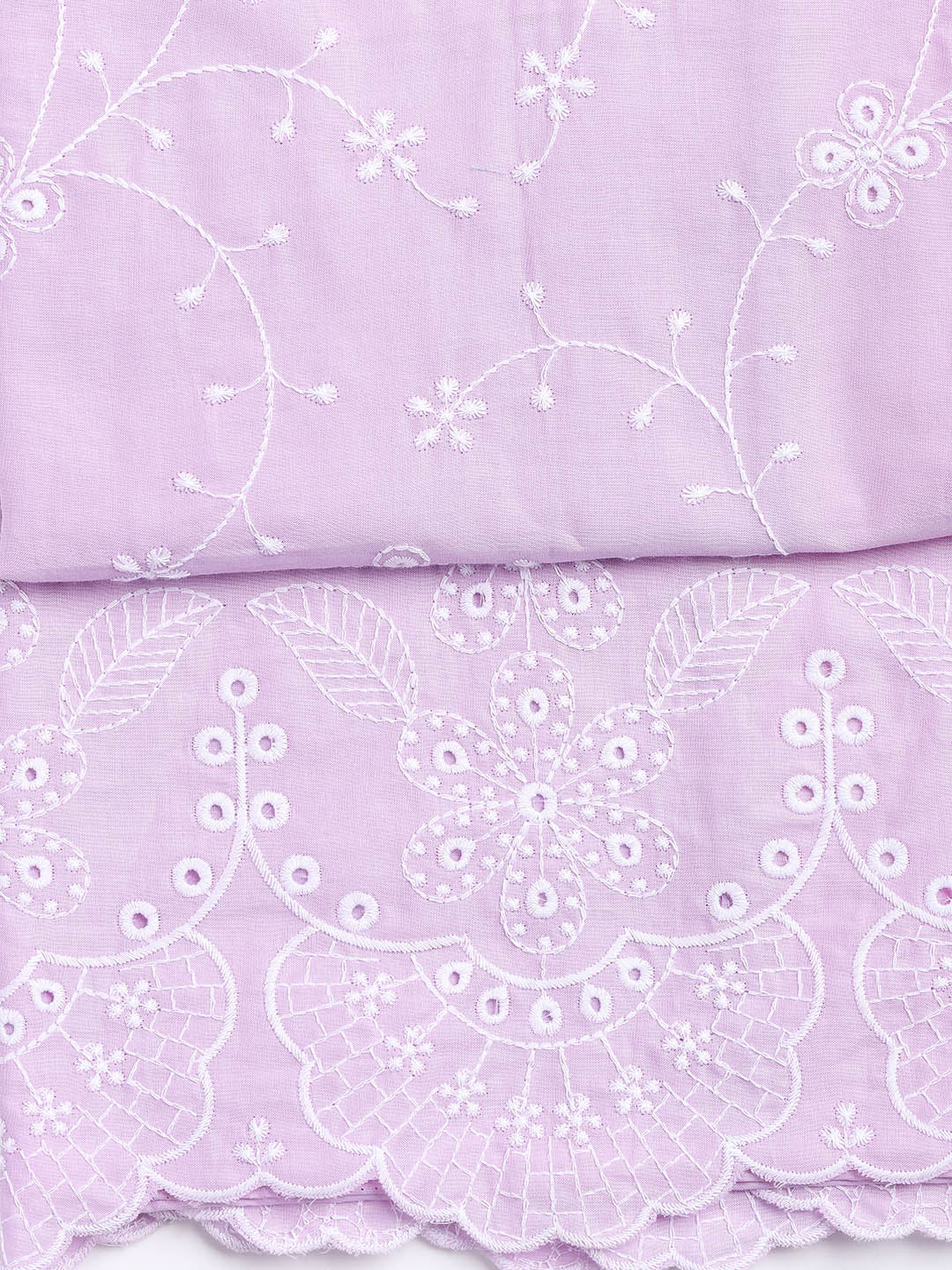 Neck Embroidery Cotton Unstitched Suit With Dupatta