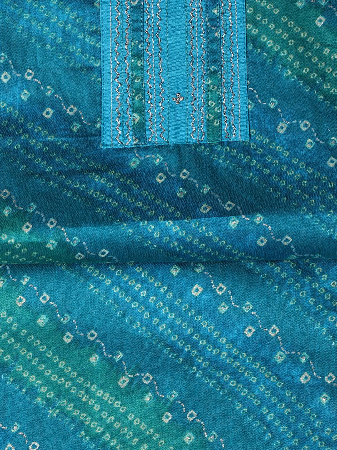 Peinted Cotton Blend Unstitched Suit With Dupatta