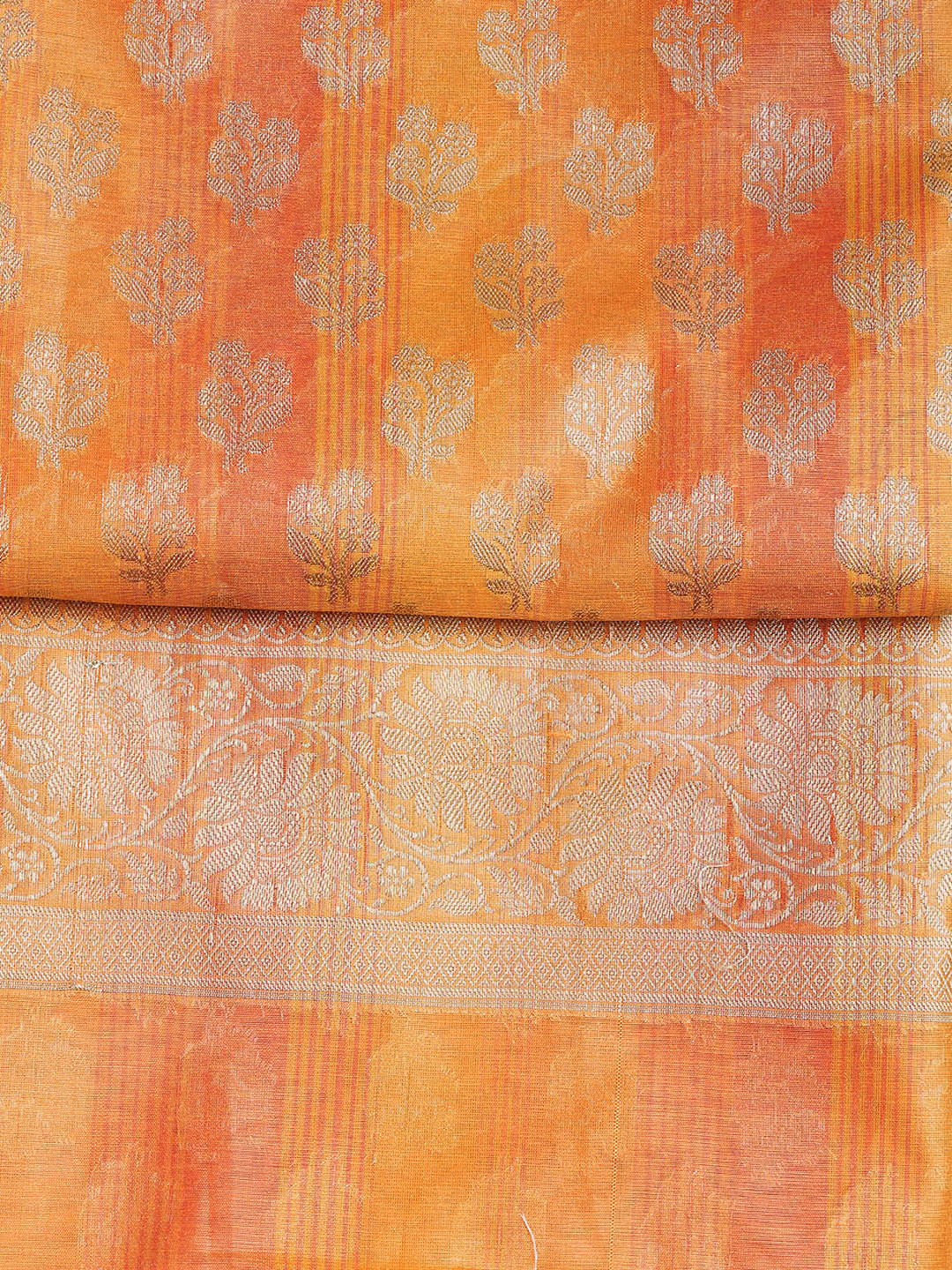 Woven Chanderi Unstitched Suit With Dupatta