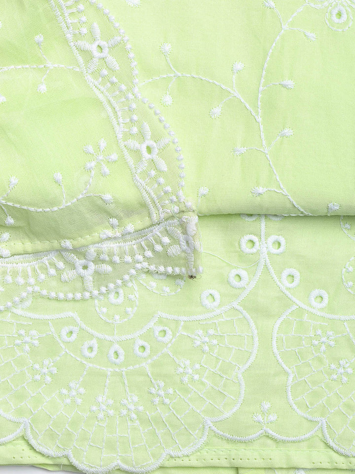 Neck Embroidery Cotton Unstitched Suit With Dupatta