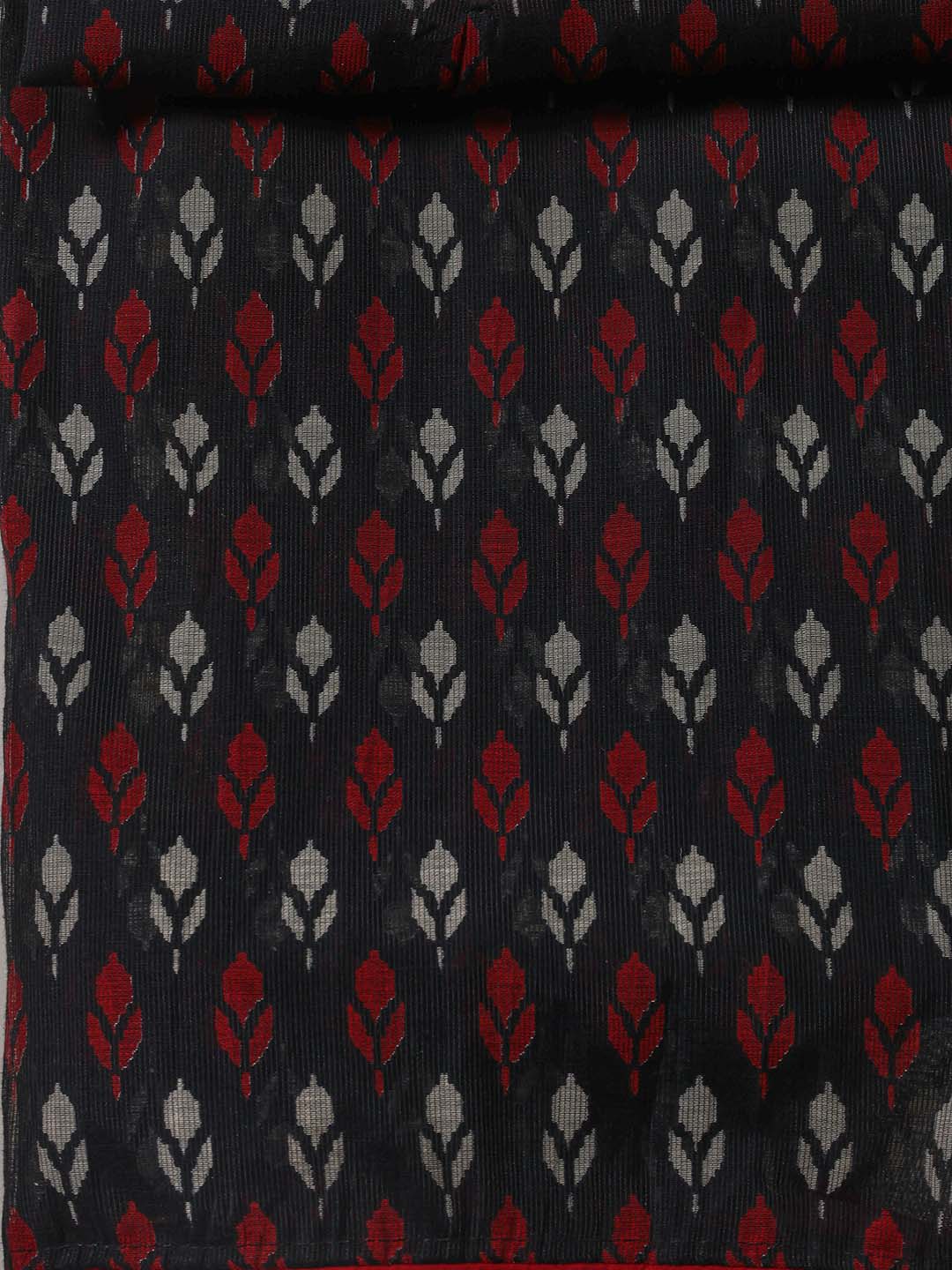 Printed Cotton Blend Unstitched Suit With Dupatta