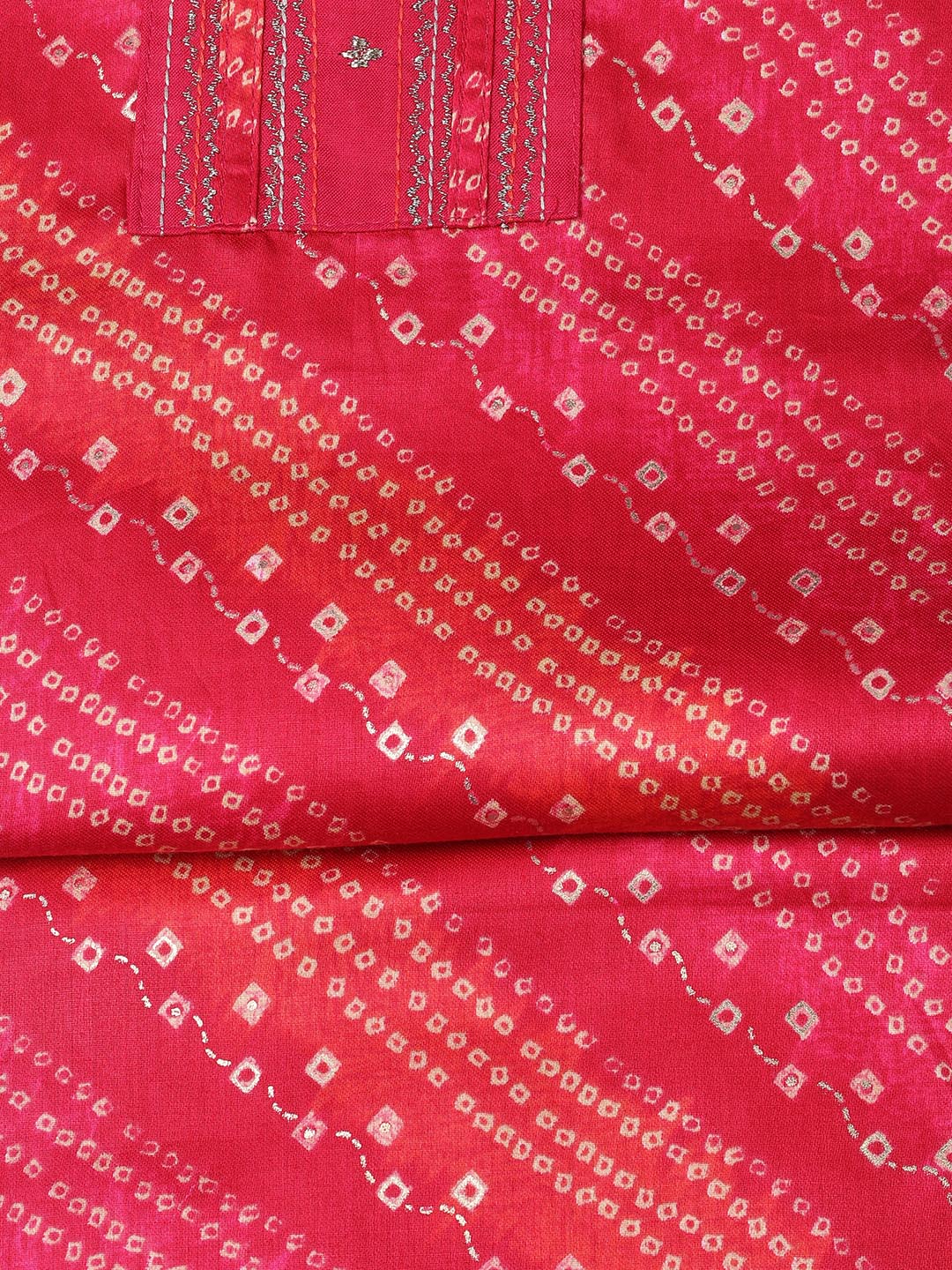 Peinted Cotton Blend Unstitched Suit With Dupatta