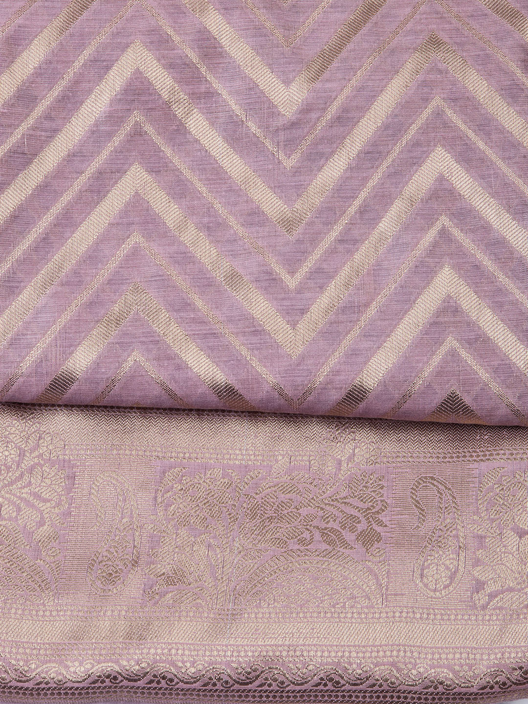 Woven Chanderi Unstitched Suit With Dupatta
