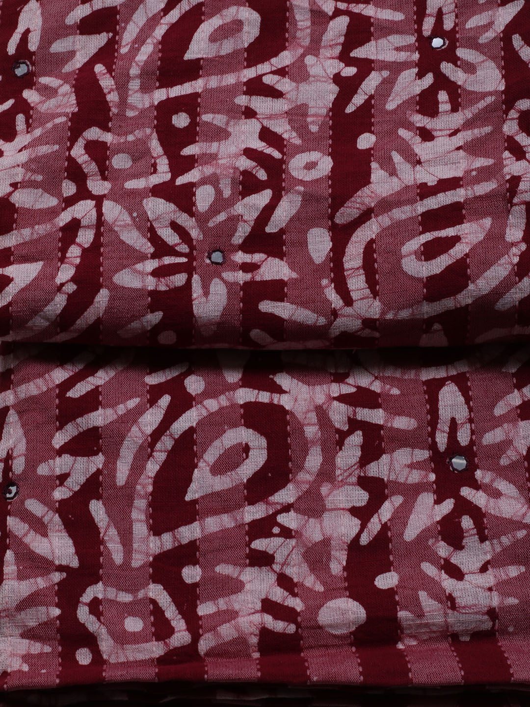 Printed Cotton Blend Unstitched Suit With Dupatta