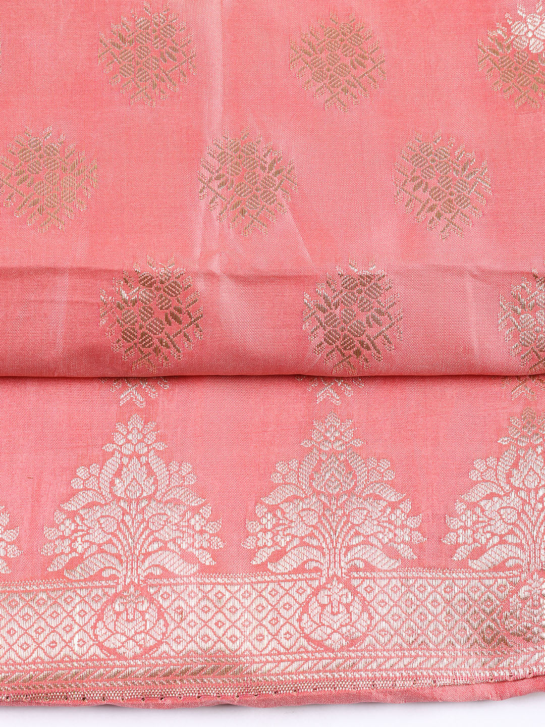 Woven Chanderi Unstitched Suit Piece With Dupatta