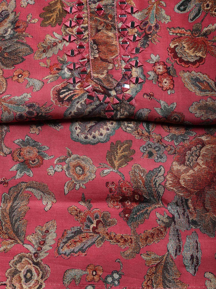 Printed Muslin Unstitched Suit Piece With Dupatta