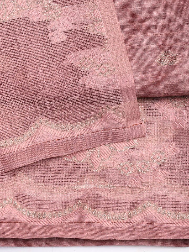 Printed Linen Unstitched Suit Piece With Dupatta