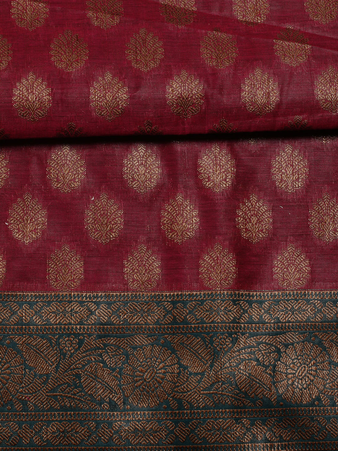 Neck Embroidered Chanderi Unstitched Suit Piece With Dupatta